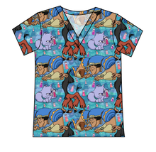 Load image into Gallery viewer, Groovy Crew Ladies' Slouchy V-Neck Tee
