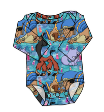 Load image into Gallery viewer, Groovy Crew Lap Neck Bodysuit