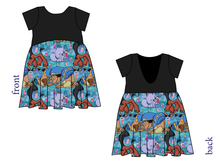 Load image into Gallery viewer, Groovy Crew Low Back Dress