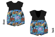 Load image into Gallery viewer, Groovy Crew Low Back Romper and Bubble Romper