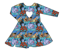 Load image into Gallery viewer, Groovy Crew Molly Heart Back Twirly Dress
