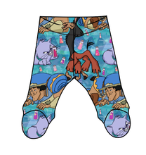 Load image into Gallery viewer, Groovy Crew Newborn Footed Pants