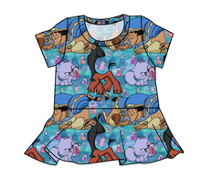 Load image into Gallery viewer, Groovy Crew Peplum Top