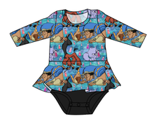 Load image into Gallery viewer, Groovy Crew Peplum Top