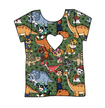 Load image into Gallery viewer, Dino Pups Cambria Heart Back Tee