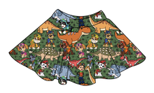 Load image into Gallery viewer, Dino Pups Circle Skirt