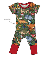 Load image into Gallery viewer, Dino Pups Grow With Me Pants And Shorts Romper
