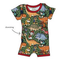 Load image into Gallery viewer, Dino Pups Grow With Me Pants And Shorts Romper