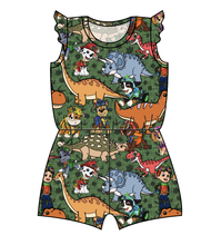 Load image into Gallery viewer, Dino Pups Ivy Summer Romper