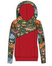 Load image into Gallery viewer, Dino Pups Ladies Hoodie