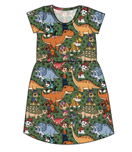 Load image into Gallery viewer, Dino Pups Ladies' Play Dress