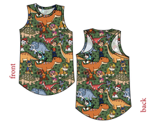 Load image into Gallery viewer, Dino Pups Ladies' Summer Tank