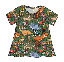 Load image into Gallery viewer, Dino Pups Ladies' Swing Tee