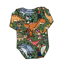 Load image into Gallery viewer, Dino Pups Lap Neck Bodysuit