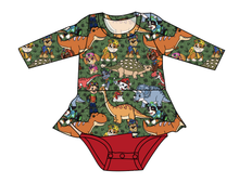 Load image into Gallery viewer, Dino Pups Peplum Top