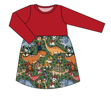 Load image into Gallery viewer, Dino Pups Play Dress