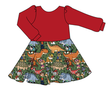 Load image into Gallery viewer, Dino Pups Prairie Dress