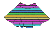 Load image into Gallery viewer, Bright Light Stripes Circle Skirt