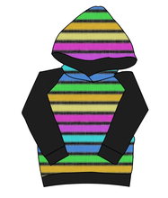 Load image into Gallery viewer, Bright Light Stripes Classic Hoodie (or Crewneck)