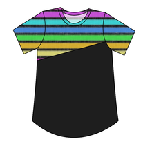 Load image into Gallery viewer, Bright Light Stripes Ladies' Relaxed Tee