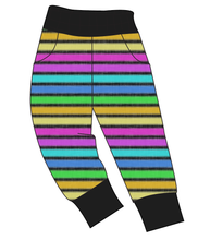 Load image into Gallery viewer, Bright Light Stripes Ladies' Joggers and Jogger Shorts