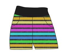Load image into Gallery viewer, Bright Light Stripes Ladies' Joggers and Jogger Shorts