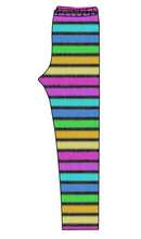 Load image into Gallery viewer, Bright Light Stripes Ladies' Lounge Leggings