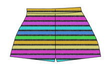 Load image into Gallery viewer, Bright Light Stripes Ladies' Lounge Shorts