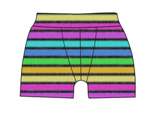 Load image into Gallery viewer, Bright Light Stripes Mens' Boxer Briefs