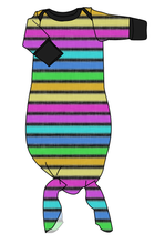 Load image into Gallery viewer, Bright Light Stripes Newborn Knotted Gown