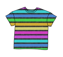 Load image into Gallery viewer, Bright Light Stripes Oversized Tee