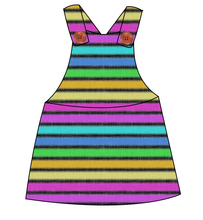 Load image into Gallery viewer, Bright Light Stripes Skirt-Alls