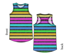 Load image into Gallery viewer, Bright Light Stripes Summer Tank