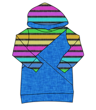 Load image into Gallery viewer, Bright Light Stripes Classic Hoodie (or Crewneck)