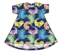 Load image into Gallery viewer, Axolotl Basic T-Shirt Dress