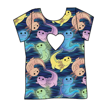 Load image into Gallery viewer, Axolotl Cambria Heart Back Tee