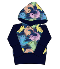 Load image into Gallery viewer, Axolotl Grow With Me Hoodie (or Crewneck)