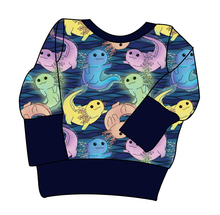 Load image into Gallery viewer, Axolotl Grow With Me Hoodie (or Crewneck)