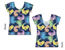 Load image into Gallery viewer, Axolotl Ladies' Low Back Ballerina Tee