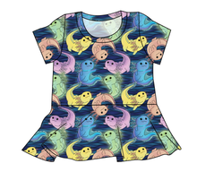 Load image into Gallery viewer, Axolotl Ladies' Peplum Top