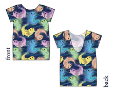Load image into Gallery viewer, Axolotl Low Back Ballerina Tee