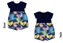 Load image into Gallery viewer, Axolotl Low Back Romper and Bubble Romper
