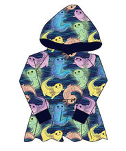 Load image into Gallery viewer, Axolotl Peplum Hoodie (or Crewneck)