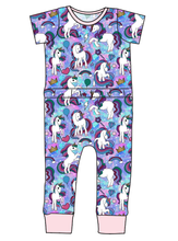 Load image into Gallery viewer, Majestic Unicorns Bennett Pants and Shorts Length T-Shirt Romper