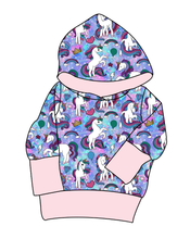 Load image into Gallery viewer, Majestic Unicorns Grow With Me Hoodie (or Crewneck)