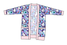 Load image into Gallery viewer, Majestic Unicorns Kids Grandpa Cardigan