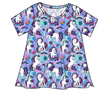Load image into Gallery viewer, Majestic Unicorns Ladies' Swing Tee
