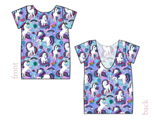 Load image into Gallery viewer, Majestic Unicorns Low Back Ballerina Tee