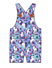 Load image into Gallery viewer, Majestic Unicorns Overalls and Shortalls
