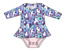Load image into Gallery viewer, Majestic Unicorns Peplum Top
